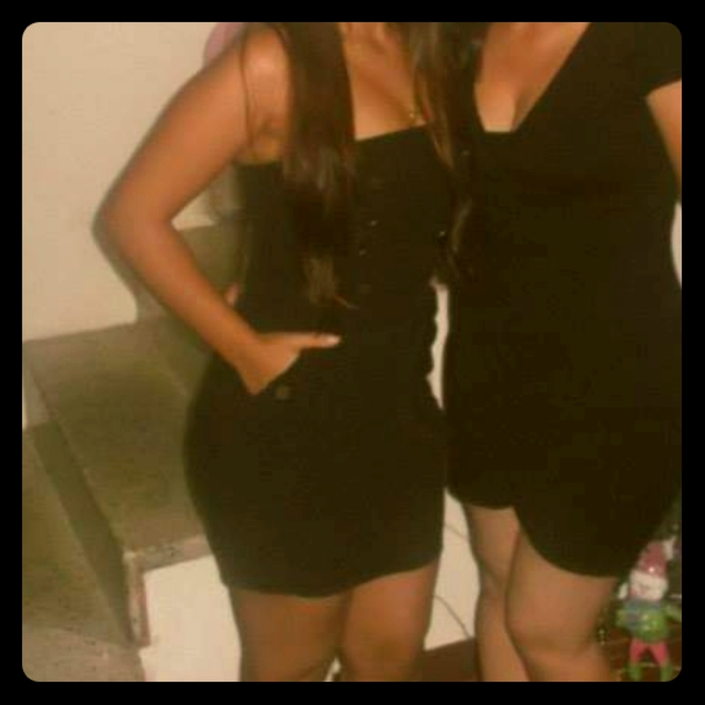 Mini black dress